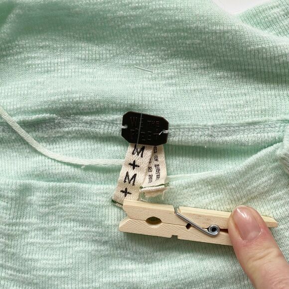 we the free Palisaides Sweater Medium Top Knit slub shoulder dolman sleeve - Picture 5 of 9